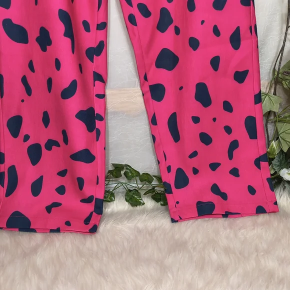 Pink and Black Patterned Pants - Picture 4 of 7